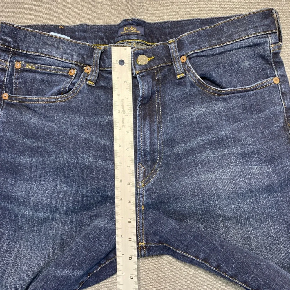 Polo Ralph Lauren Prospect Straight Mens Jeans Dark Wash Denim 36x36 Blue